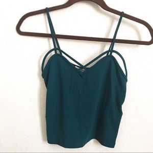 Peacock blue cami / crop top from Forever 21!